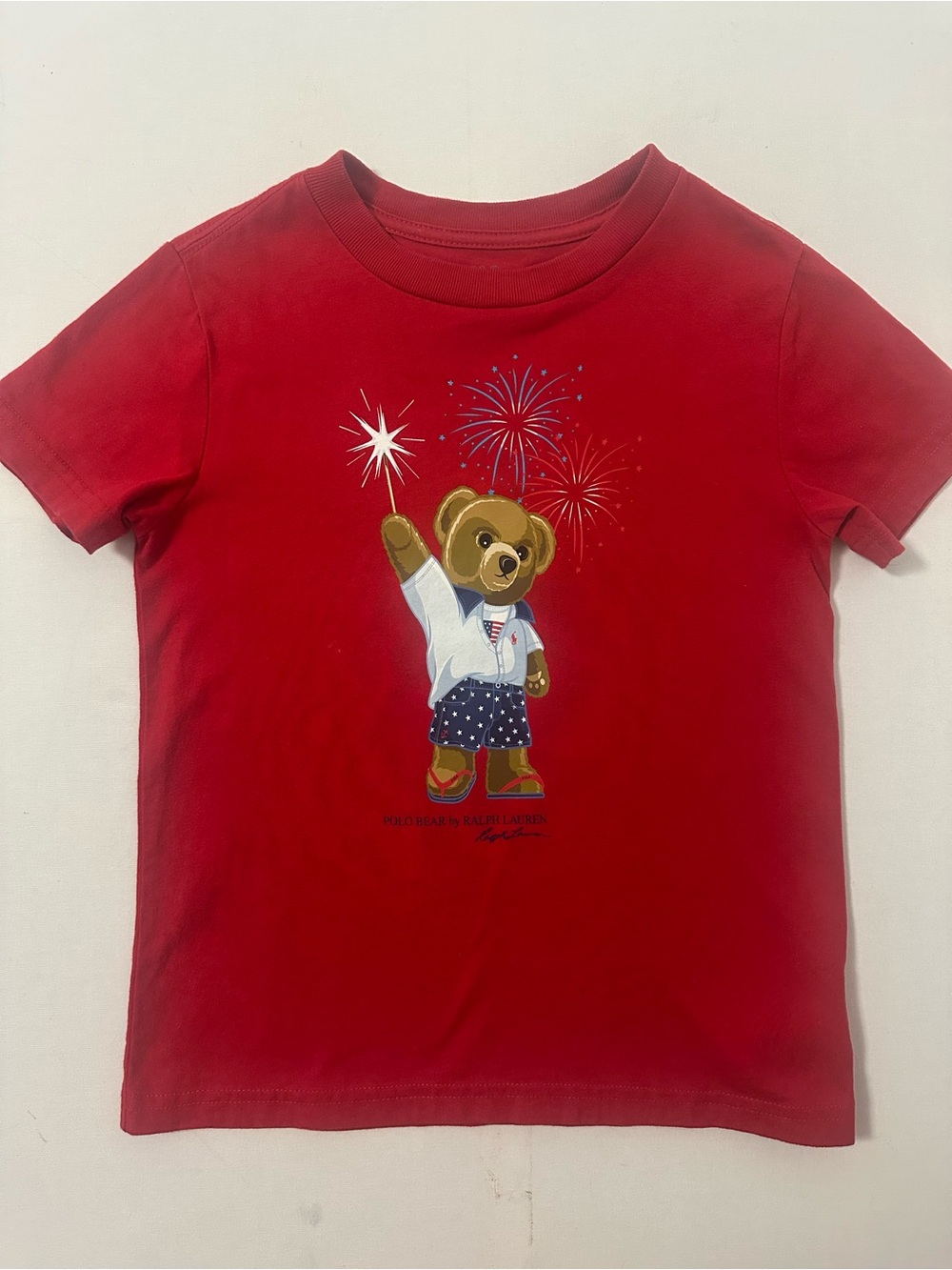 Polo by Ralph Lauren Red Bear Graphic Short Sleeve Tee